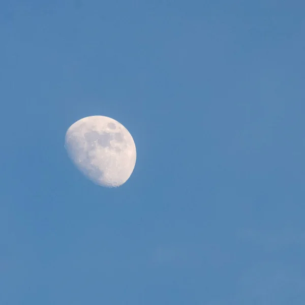 Lua Cheia Céu Escuro Durante Noite Grande Super Lua Céu — Fotografia de Stock