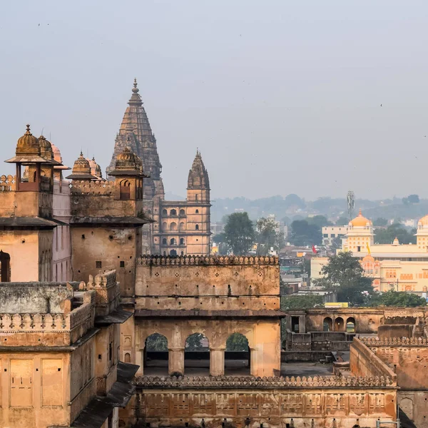 Jahangir Mahal Forte Orchha Orchha Madhya Pradesh Índia Jahangir Mahal — Fotografia de Stock