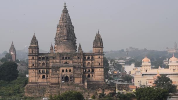 Jahangir Mahal Forte Orchha Orchha Madhya Pradesh Índia Jahangir Mahal — Vídeo de Stock