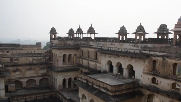 Jahangir Mahal Forte Orchha Orchha Madhya Pradesh Índia Jahangir Mahal — Vídeo de Stock