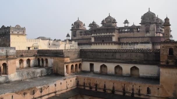 Jahangir Mahal Forte Orchha Orchha Madhya Pradesh Índia Jahangir Mahal — Vídeo de Stock