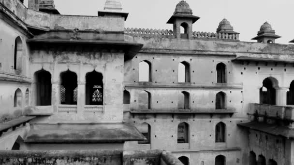 Jahangir Mahal Orchha Fort Orchha Madhya Pradesh India Jahangir Mahal — Vídeo de Stock