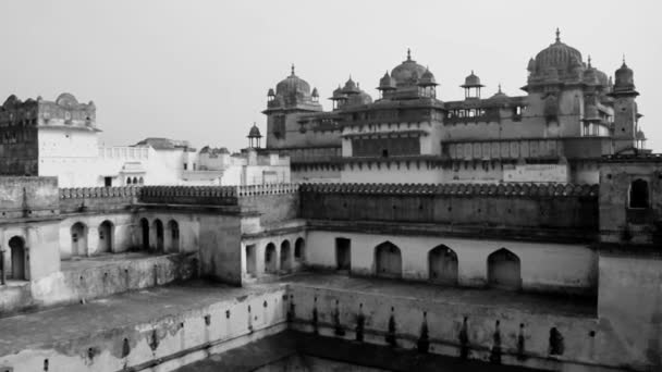 Jahangir Mahal Orchha Fort Orchha Madhya Pradesh India Jahangir Mahal — Vídeo de Stock