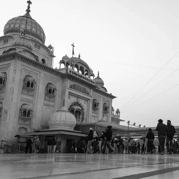 Gurdwara Bangla Sahib Más Prominente Sikh Gurudwara Bangla Sahib Gurudwara —  Fotos de Stock