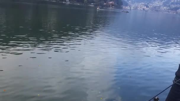 Nanital Uttarakhand Hindistan Daki Mall Yolu Yakınlarındaki Naini Gölü Nün — Stok video