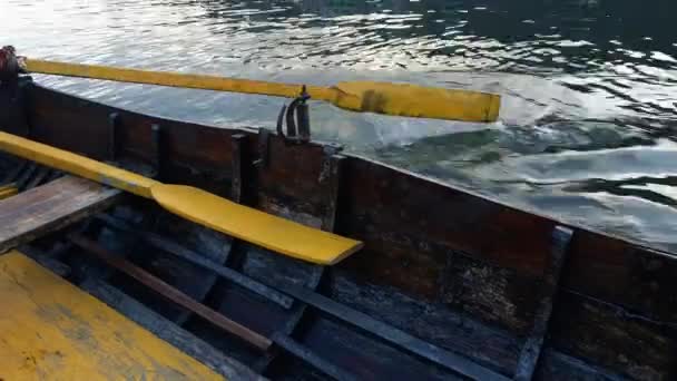 Volle Sicht Auf Den Naini Lake Während Der Abendstunden Der — Stockvideo