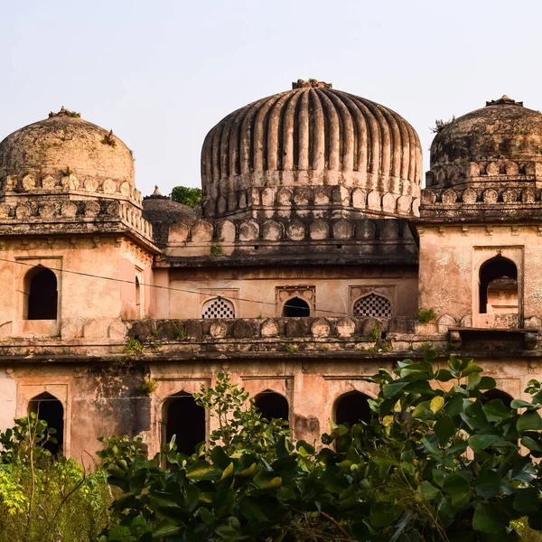 Morning View Royal Cenotaphs Chhatris Orchha Madhya Pradesh Índia Orchha — Fotografia de Stock