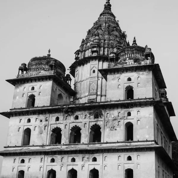 Morning View Royal Cenotaphs Chhatris Orchha Madhya Pradesh Índia Orchha — Fotografia de Stock