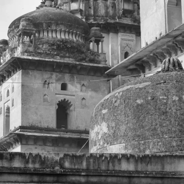 Morning View Royal Cenotaphs Chhatris Orchha Madhya Pradesh Índia Orchha — Fotografia de Stock