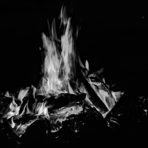 Brand Lågor Svart Bakgrund Blaze Brand Flamma Konsistens Bakgrund Vackert — Stockfoto