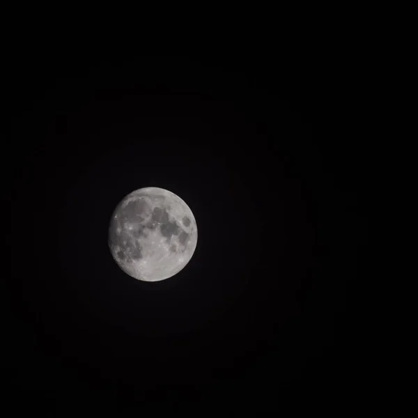Время Луны Время Запаса Восход Полной Луны Темном Небе Ночное — стоковое фото