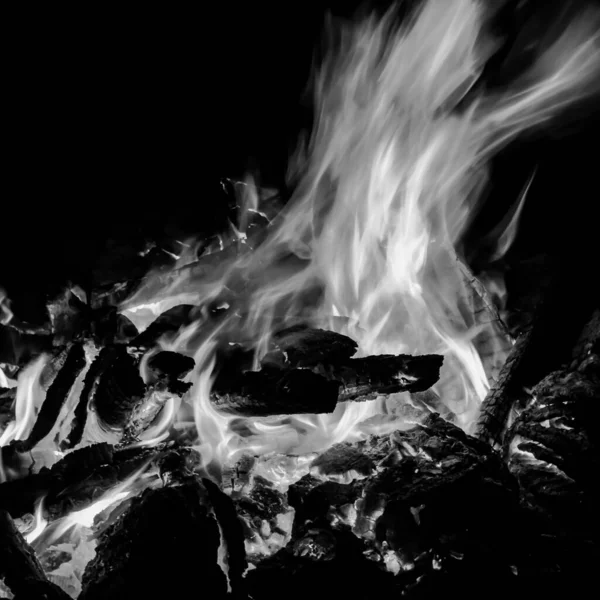 Fire Flames Black Background Blaze Fire Flame Texture Background Beautifully — Stock Photo, Image