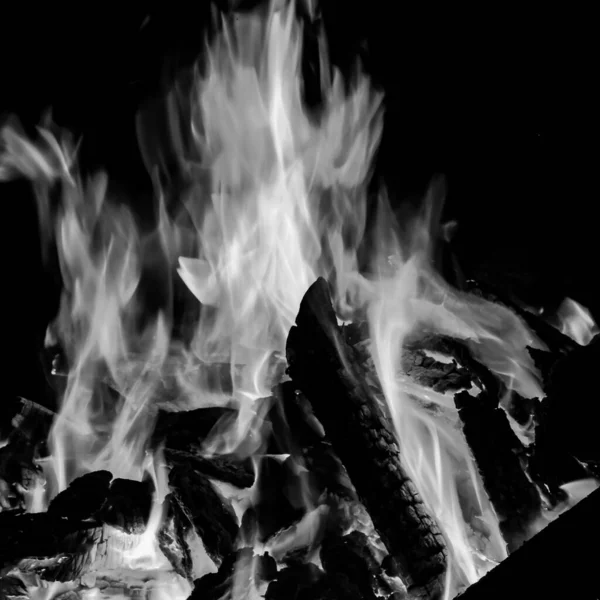 Fire Flames Black Background Blaze Fire Flame Texture Background Beautifully — Stock Photo, Image