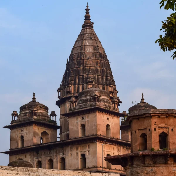 Morning View Royal Cenotaphs Chhatris Orchha Madhya Pradesh India Orchha — Stock fotografie