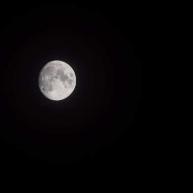 Moon Timelapse, Stock zamanaşımı: Dolunay karanlık gökyüzünde yükseliyor, gece vakti. Dolunay zamanı, gece karanlığında karanlık gökyüzünde ay ışığıyla birlikte kaybolur. Yüksek kaliteli beleş video kaydı veya zaman ayarlı