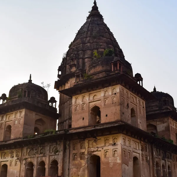 Morning View of Royal Cenotaphs (Chhatris) of Orchha, Madhya Pradesh, India, Orchha the lost city of India, Indian archaeological sites