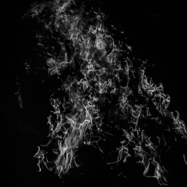 Fiamme Fuoco Sfondo Nero Fiamme Fuoco Fiamme Sfondo Texture Splendidamente — Foto Stock