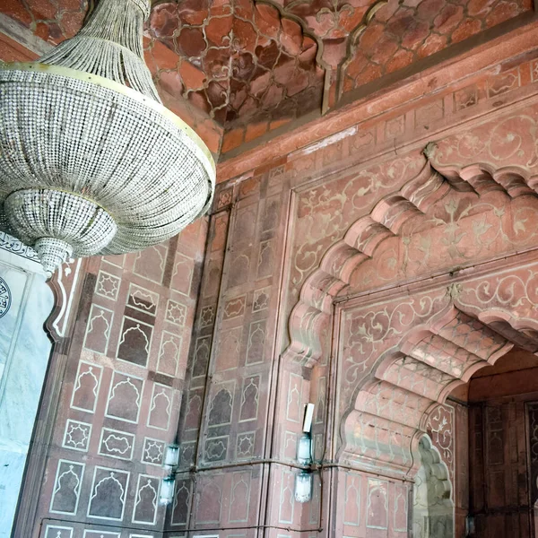 Detalle Arquitectónico Mezquita Jama Masjid Old Delhi India Espectacular Arquitectura — Foto de Stock