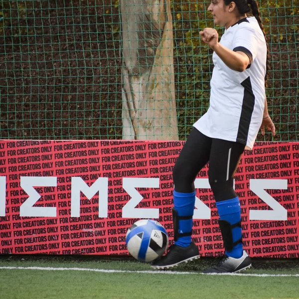 New Delhi India July 2018 Women Footballers Local Football Team — Stock fotografie