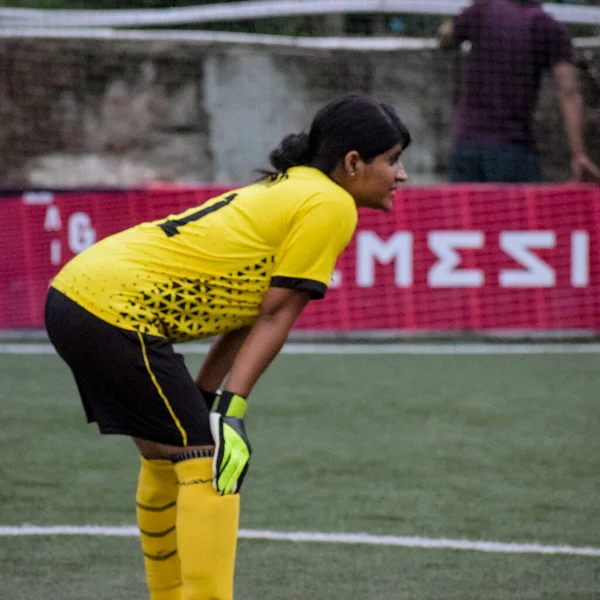 New Delhi India July 2018 Women Footballers Local Football Team — 스톡 사진