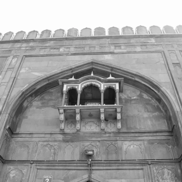Architectural Detail Jama Masjid Mosque Old Delhi India Spectacular Architecture — Stock fotografie