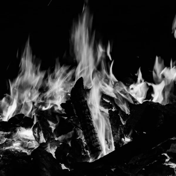 Вогонь Чорному Тлі Полум Полум Полум Фоні Текстури Полум Красиво — стокове фото