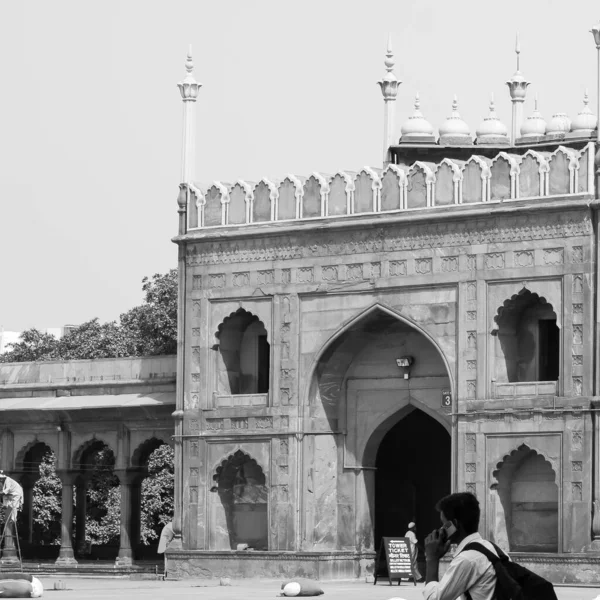 Delhi India April 2022 Unidentified Indian Tourist Visiting Jama Masjid — Stockfoto
