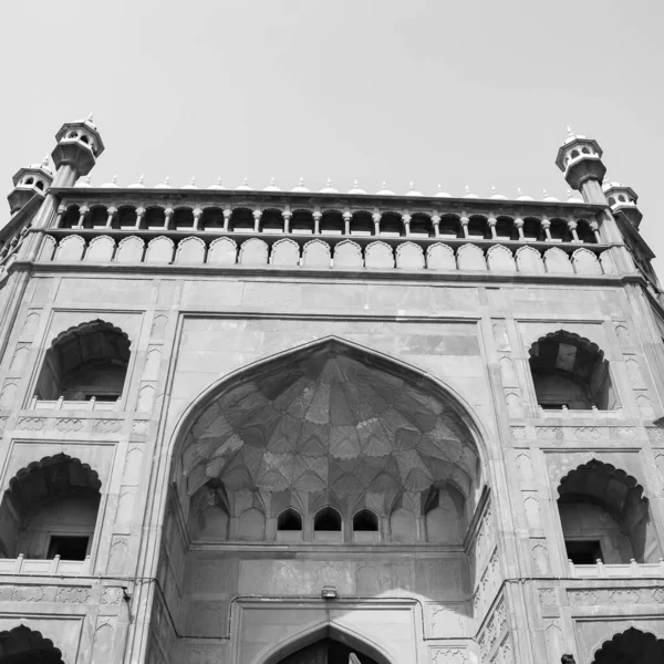 Látványos Építészet Nagy Péntek Mecset Jama Masjid Delhi Ramzan Szezonban — Stock Fotó