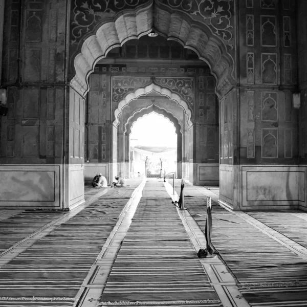 Spectacular Architecture Great Friday Mosque Jama Masjid Delhi Ramzan Season — Foto de Stock