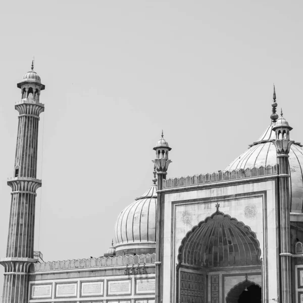 Arquitetura Espetacular Grande Mesquita Sexta Feira Jama Masjid Delhi Durante — Fotografia de Stock