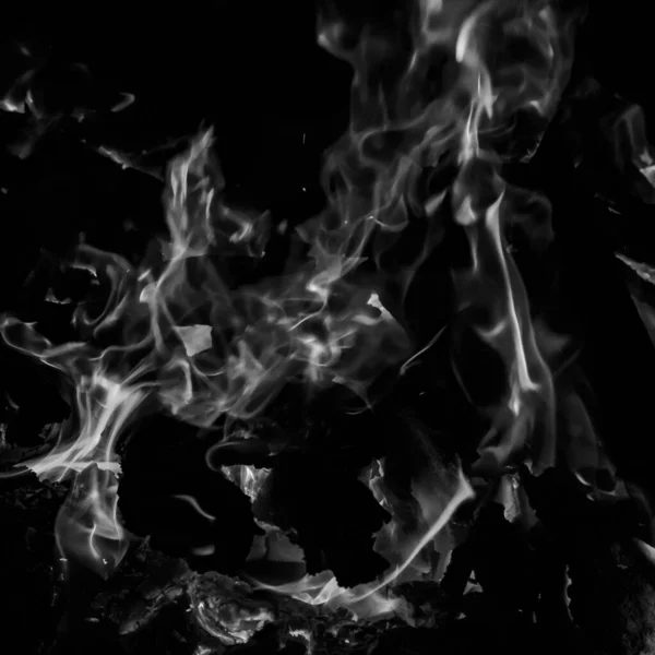 Fire Flames Black Background Blaze Fire Flame Texture Background Beautifully — Stock Photo, Image