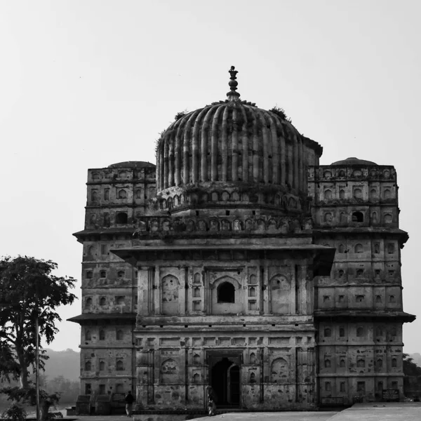 Morning View Royal Cenotaphs Chhatris Orchha Madhya Pradesh Índia Orchha — Fotografia de Stock