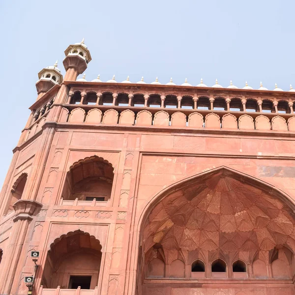 Architectural Detail Jama Masjid Mosque Old Delhi India Spectacular Architecture — Stockfoto