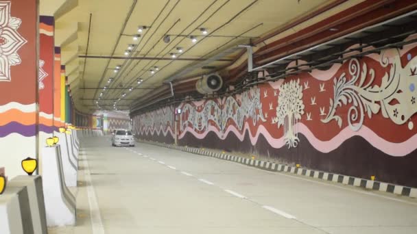 Yeni Delhi Hindistan Haziran 2022 Başbakan Narendra Modi Pragati Tünelini — Stok video