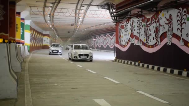 Nuova Delhi India Giugno 2022 Narendra Modi Dedica Tunnel Pragati — Video Stock