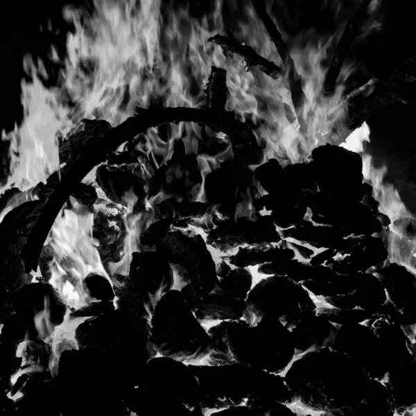 Fire Flames Black Background Blaze Fire Flame Texture Background Beautifully — Stock Photo, Image