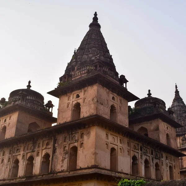 Morning View of Royal Cenotaphs (Chhatris) of Orchha, Madhya Pradesh, India, Orchha the lost city of India, Indian archaeological sites