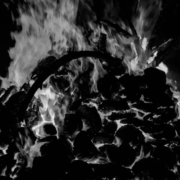 Fire Flames Black Background Blaze Fire Flame Texture Background Beautifully — Stock Photo, Image