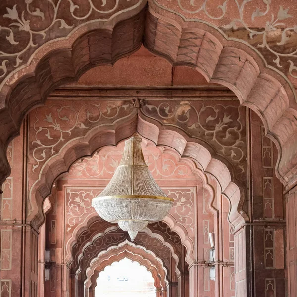 Architectural Detail Jama Masjid Mosque Old Delhi India Spectacular Architecture — Stock Fotó