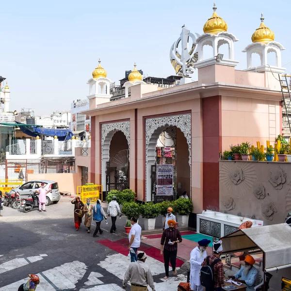 Старый Дели Индия Апреля 2022 Gurudwara Sis Ganj Sahib Является — стоковое фото