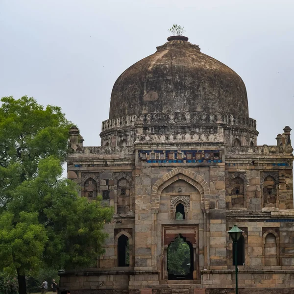 Architektura Mughal Wewnątrz Lodhi Gardens Delhi Indie Piękna Architektura Wewnątrz — Zdjęcie stockowe