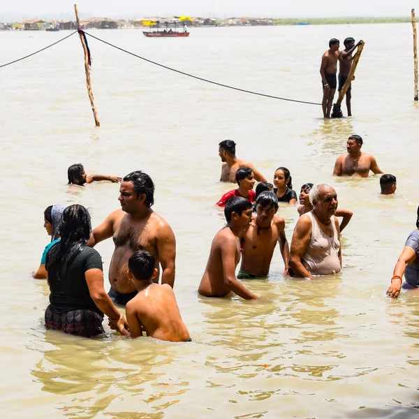 Garh Mukteshwar Uttar Pradesh India June 2022 People Taking Holy — Foto de Stock