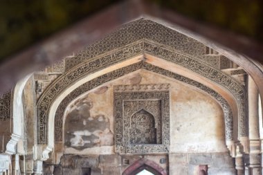 Mughal Architecture inside Lodhi Gardens, Delhi, India, Beautiful Architecture Inside the The Three-domed mosque in Lodhi Garden is said to be the Friday mosque for Friday prayer, Lodhi Garden Tomb