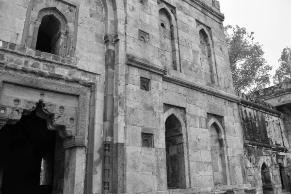 Mughal Architecture Lodhi Gardens Delhi India Beautiful Architecture Three Domed — стокове фото