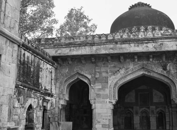 Mughal Architecture Lodhi Gardens Delhi India Beautiful Architecture Three Domed — стокове фото