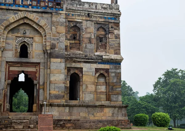 Mughal Architecture Lodhi Gardens Delhi India Beautiful Architecture Three Domed — Φωτογραφία Αρχείου