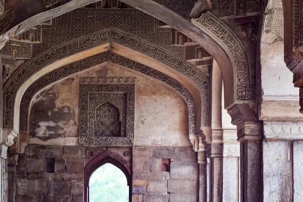 Mughal Architecture inside Lodhi Gardens, Delhi, India, Beautiful Architecture Inside the The Three-domed mosque in Lodhi Garden is said to be the Friday mosque for Friday prayer, Lodhi Garden Tomb