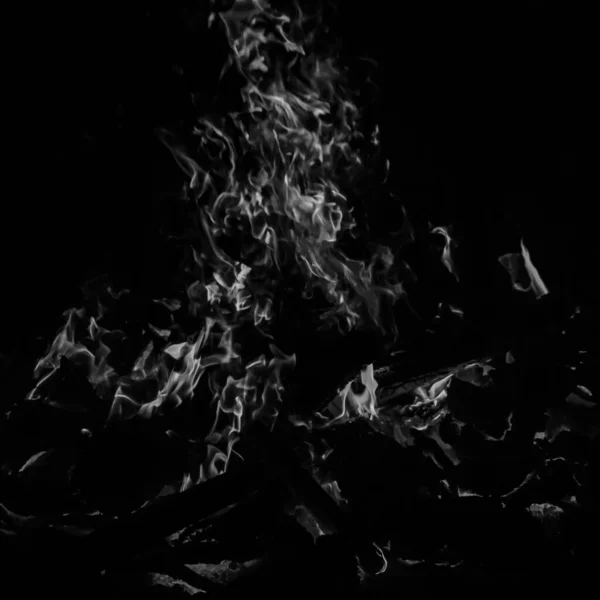 Fiamme Fuoco Sfondo Nero Fiamme Fuoco Fiamme Sfondo Texture Splendidamente — Foto Stock