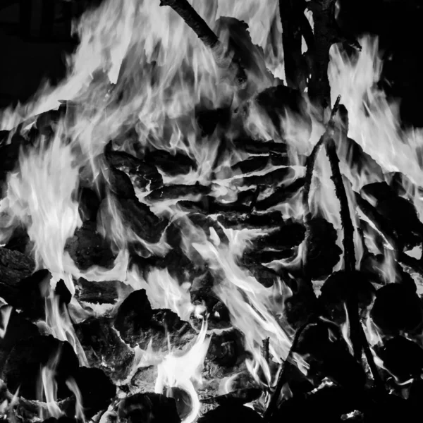 Fire Flames Black Background Blaze Fire Flame Texture Background Beautifully — Stock Photo, Image