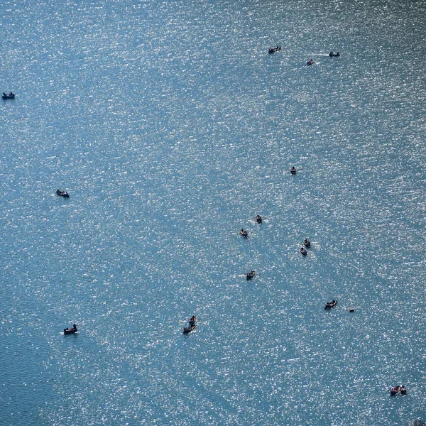 Полный Вид Озеро Найни Вечернее Время Районе Малл Роуд Найнитале — стоковое фото
